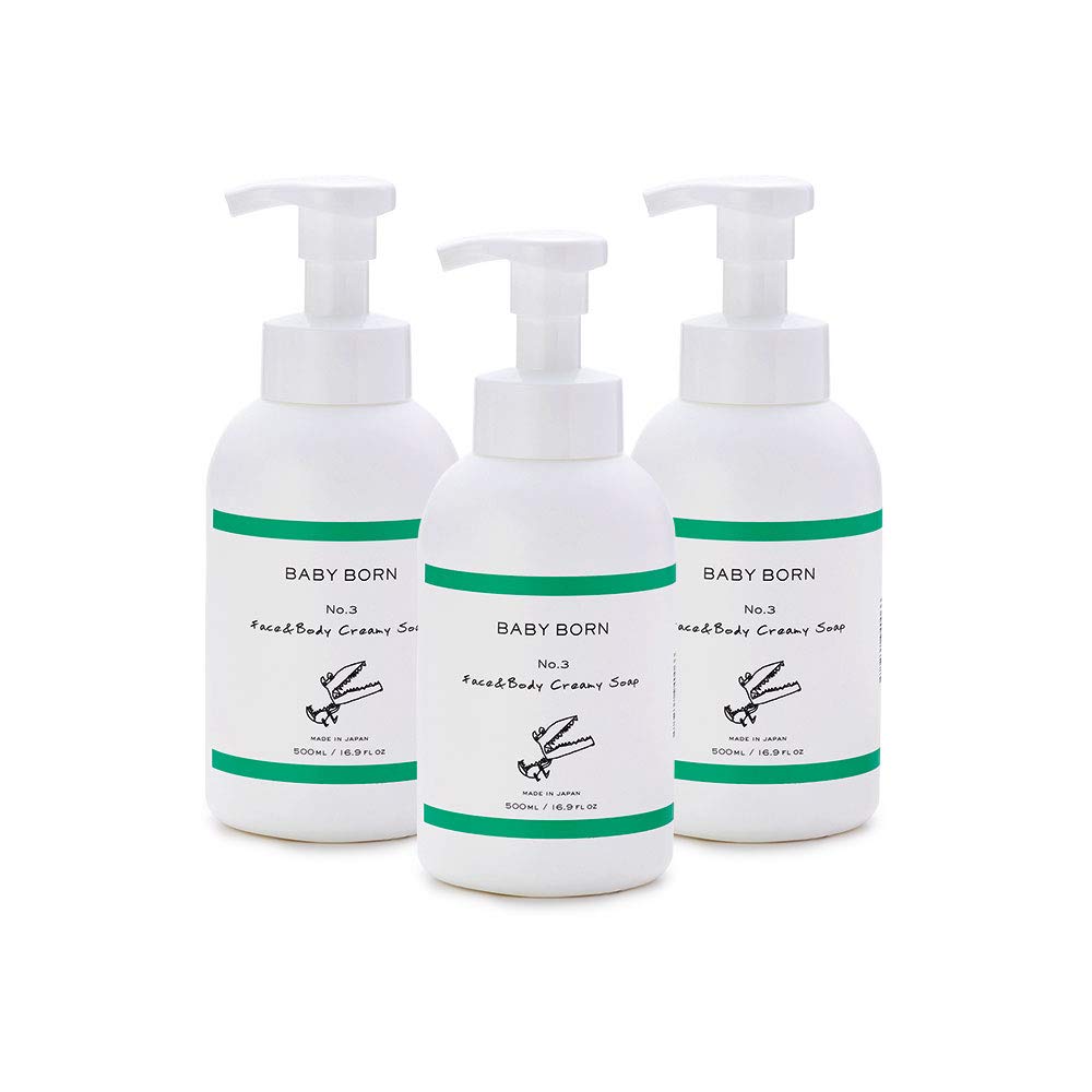 BABY BORN ベビーボーン Face & Body Creamy Soap 3個セット ソープ シャンプー ボディソープ 赤ちゃん 子供 無添加 泡
