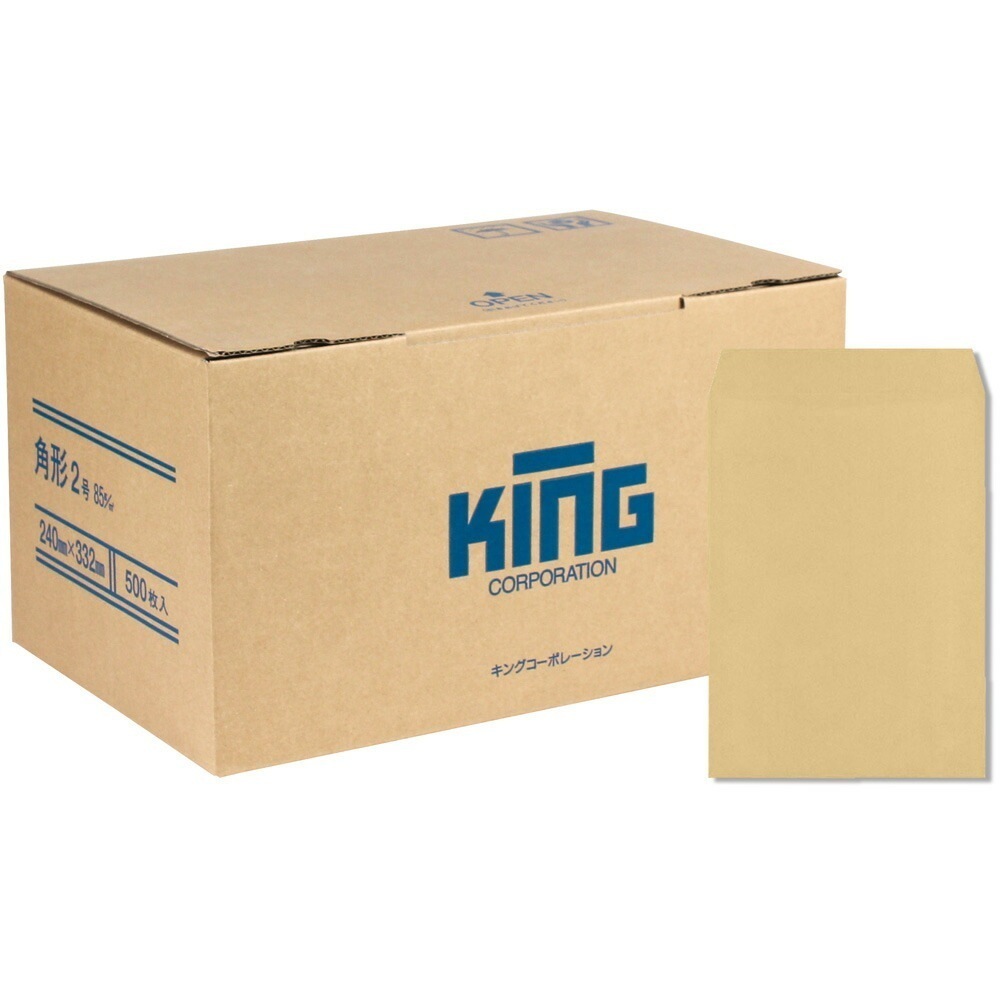 キングコーポレーション角2間伐材Gクラフト85スミ500枚 191302 5,335円