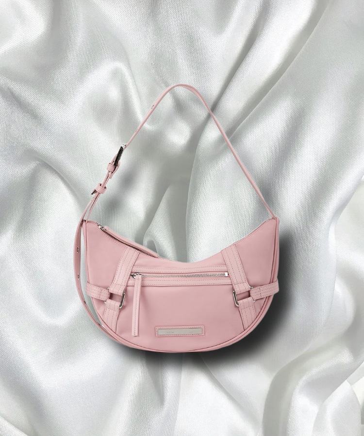 Qoo10 Matin Kim FABRIC ARC HOBO ジッパー
