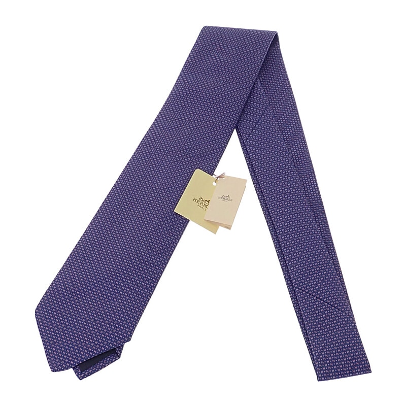 シルクタイ CRAVATE SOIE LOURDE 659098T-11 ネクタイ シルク ブルー メンズ ビジネス【Sランク】