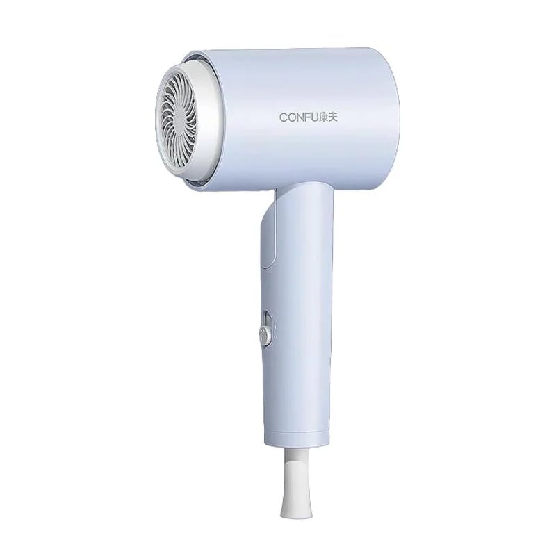 学生寮の家庭用ヘアドライヤー 800 1100 W 低電力速乾性熱風と冷風小型ポータブルミニ折りたたみヘアドライヤー Wuyu ブルー