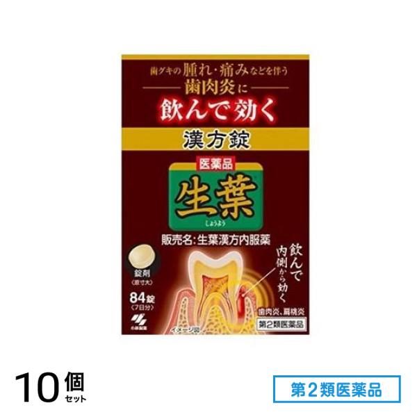 第２類医薬品 生葉(しょうよう)漢方錠 84錠 10個セット