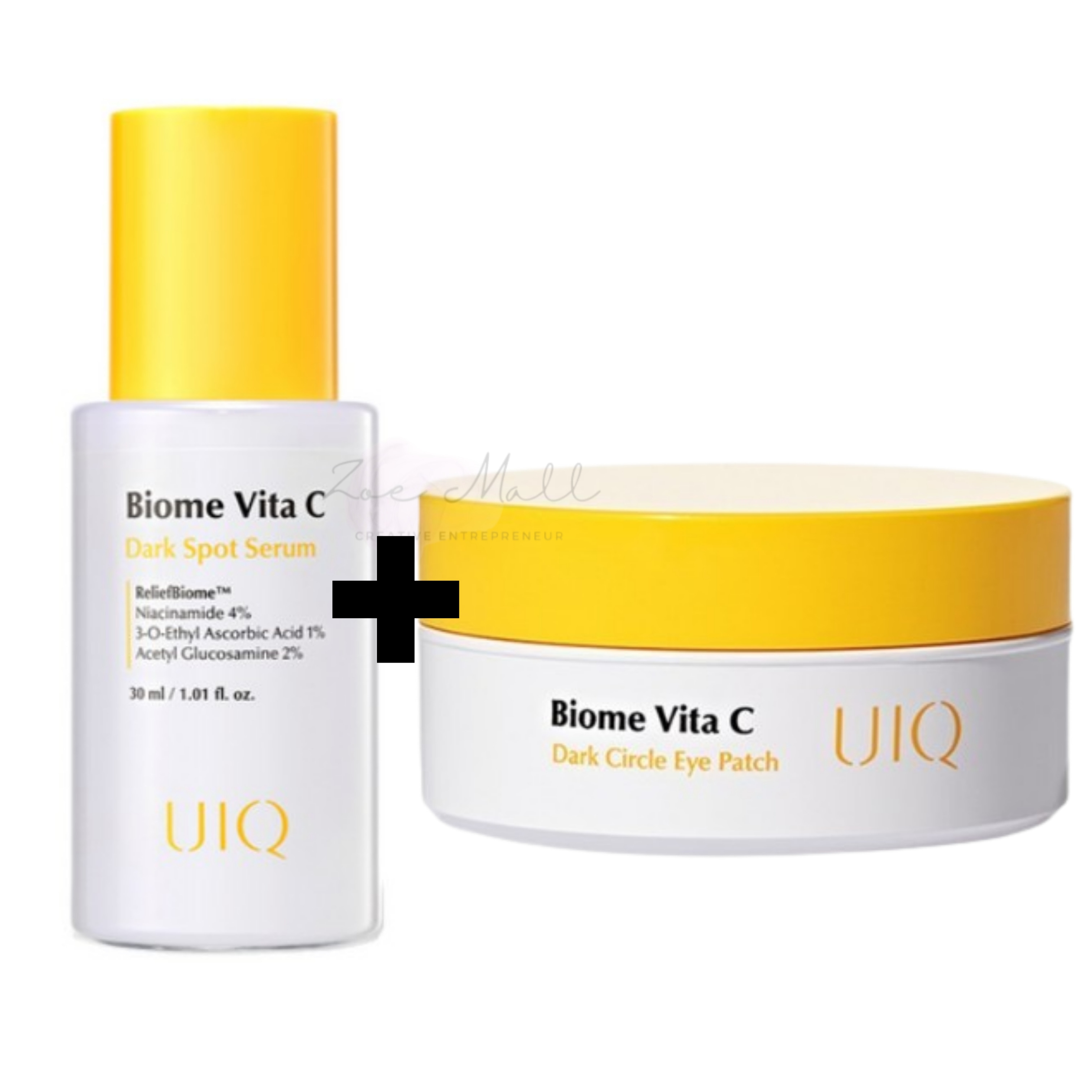 [バイオームビタC集中ケアセット] ダークスポットセラム 30ml+黒クマアイパッチ 60枚/色素防止
