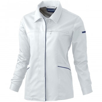 桑和 612 レディース長袖スモック LLサイズ シルバーグレー（22） Absolute GEAR