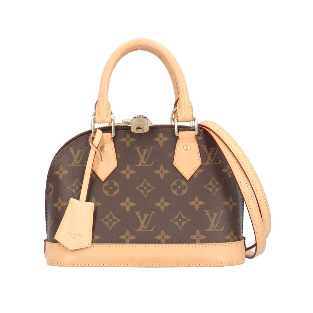 ルイヴィトン アルマBB モノグラム ショルダーバッグ モノグラムキャンバス M53152 ブラウン LOUIS VUITTON 中古