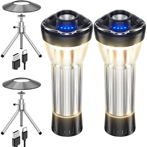 【2個セット・新登場】LED ランタン TOWAJI キャンプ ランタン・小型暖色懐中電灯・4つ点灯モード・2600MAH(180-370LM調節可能)・IPX4防水防塵・ランタン LED 充電式・キ