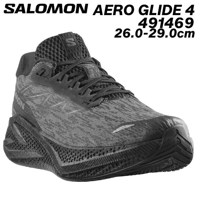 サロモン L49146900 AERO GLIDE 4 男性用ランニングシューズ メンズ 靴