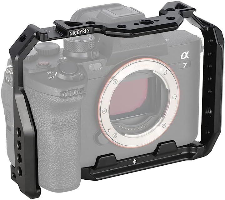 カメラケージ For Sony A7M4 / A7S3/ Alpha IV/Alpha IIIに適用 カメラ専用ケージ 拡張カメラケージ拡張撮影設備 アクセサリー 滑り止ゴム付き 6,698円