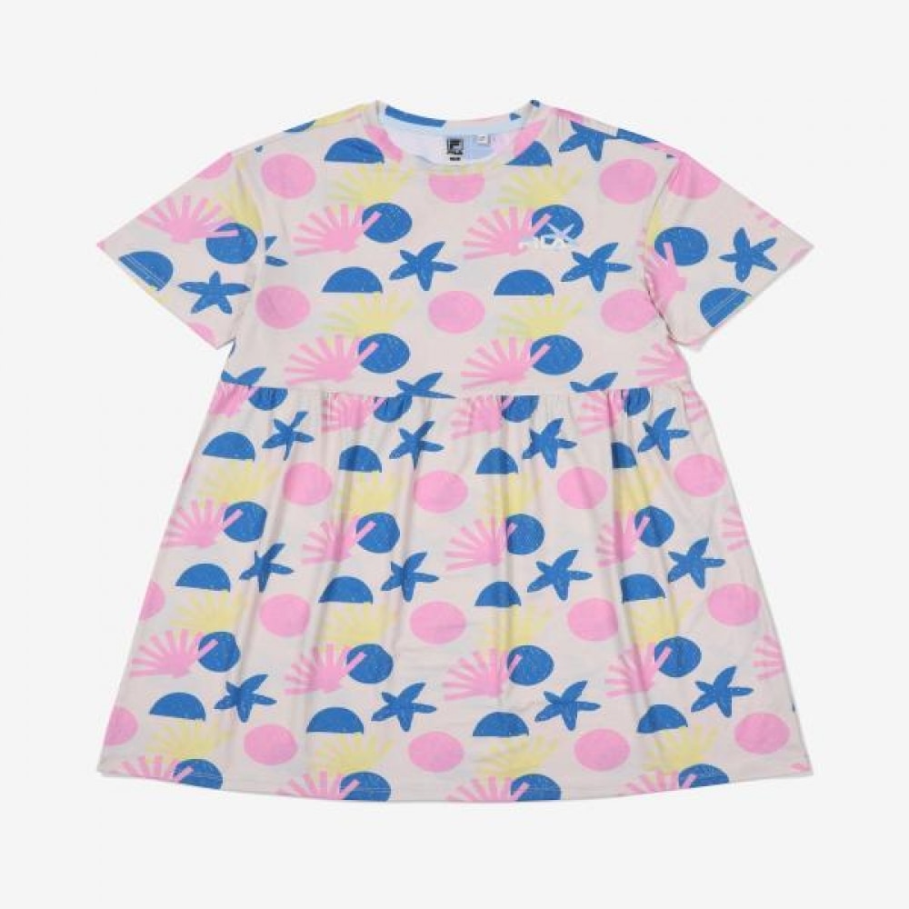 FILAキッズ 水遊びパターンワンピース FK2OPF2W02F_PYE