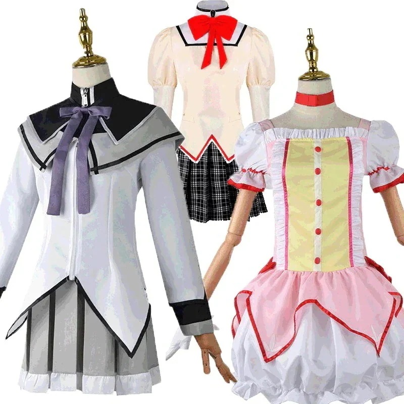 コスプレ変装仮装 コスプレ衣装 魔法少女まどかマギカ 鹿目まどか 暁美 ほむら巴 マミ制服制服