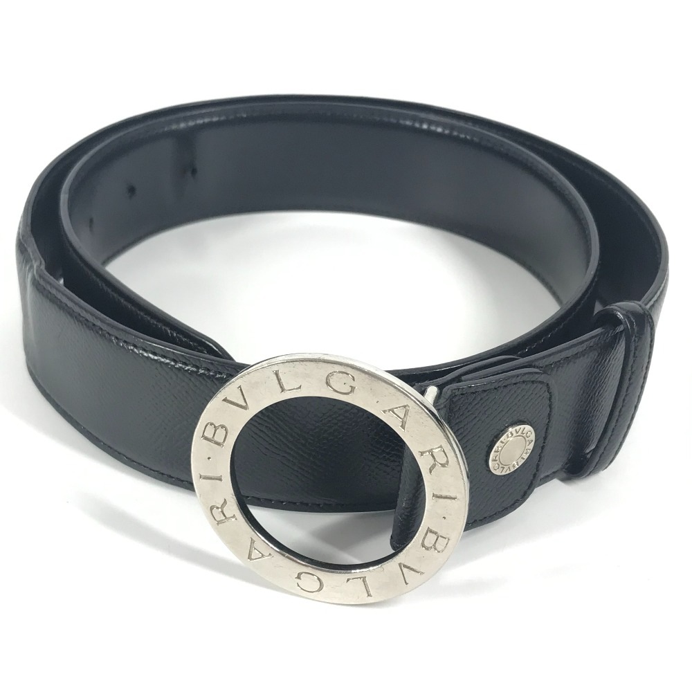 ベルト ブルガリ ロゴ バックルベルト ファッション アクセサリー 小物 レザー シルバー