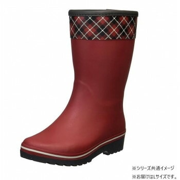 福山ゴム工業　長靴 マイローズ 21　L レッド AA31300
