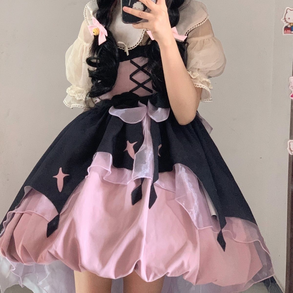 限定SALE!プリンセスドレス フロック スパゲッティストラップドレス ロリータ jskロリータセット 福袋 T