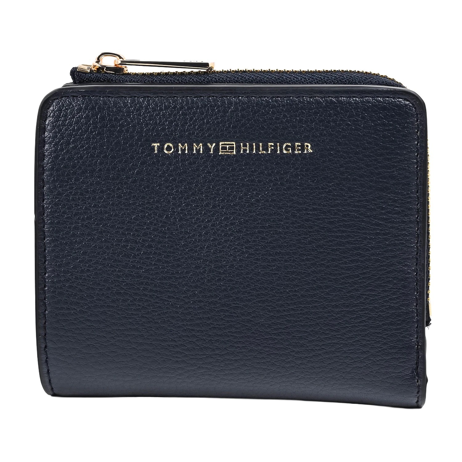 ヨーロッパ輸入モデル 二つ折り財布 小銭入れ付き ラウンドファスナー レディース FLAG COMPACT ダークブルー AM0AW18124 DW6 BL