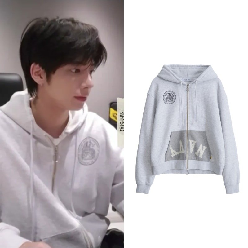 【TXTテヒョン着用】FROM ARLES　オーバーサイズビンテージHoodie zip-up