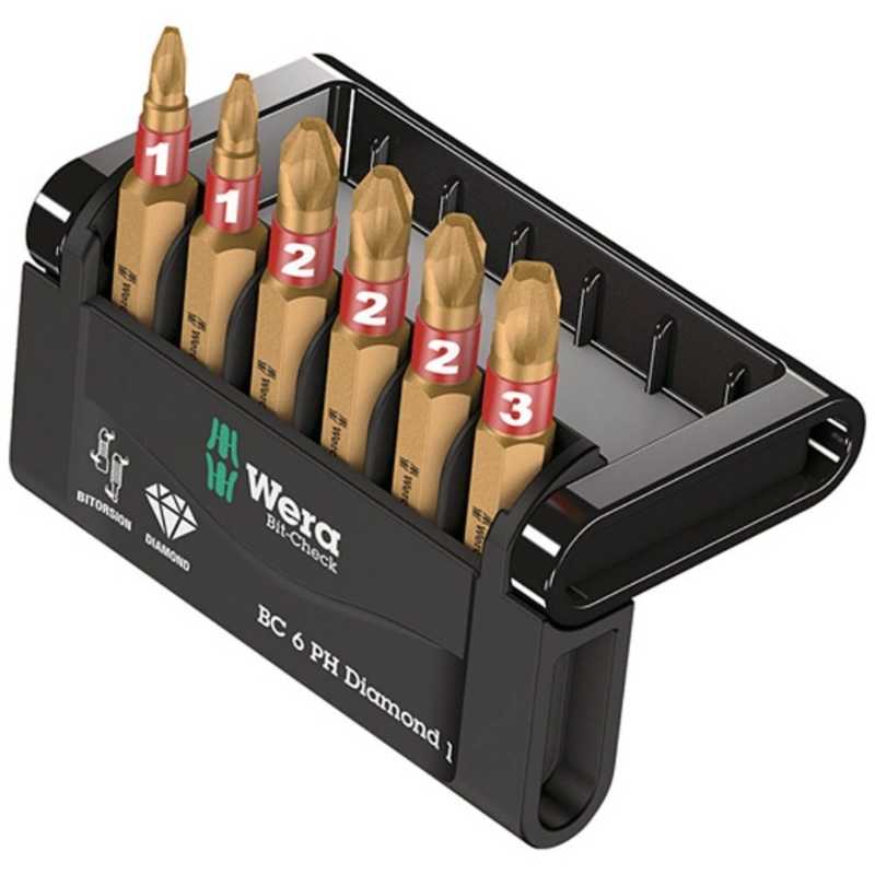 WERA社　バイトーションダイヤモンド ビットチェック 11本 ラピダプター　057421