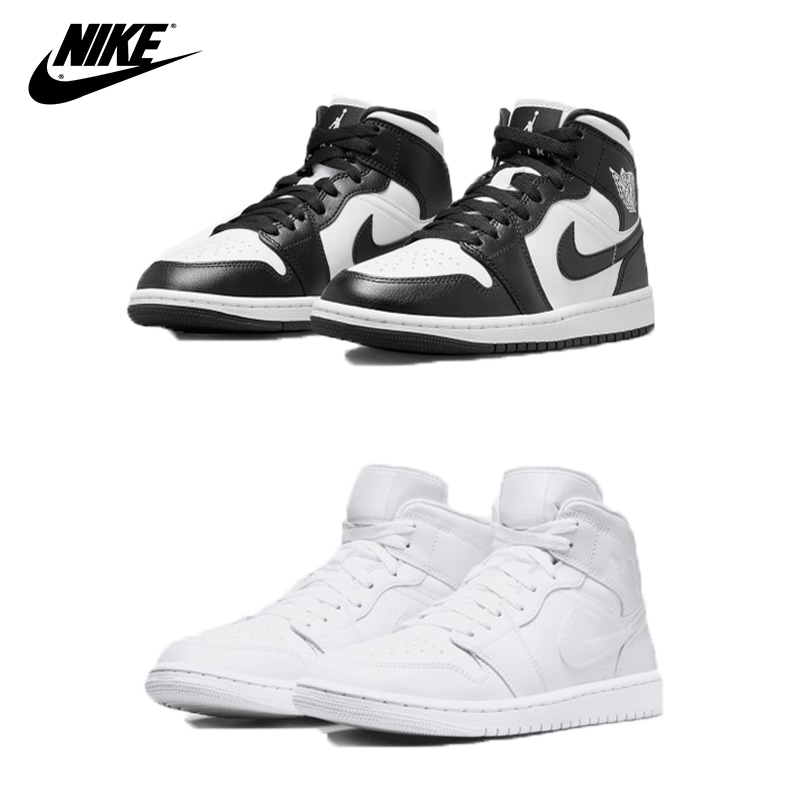 WMNS AIR JORDAN 1 MID 365 DV0991ナイキ ウーマン ウィメン フェニックス ワッフル レディース ナイキ ハイカット ブラック ホワイト 白 黒 コーデ ブルックリン