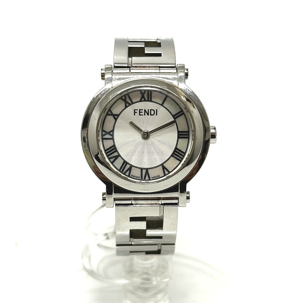 腕時計 ラウンド型 6100Ｌ クォーツ 2針 シェル SS シルバー