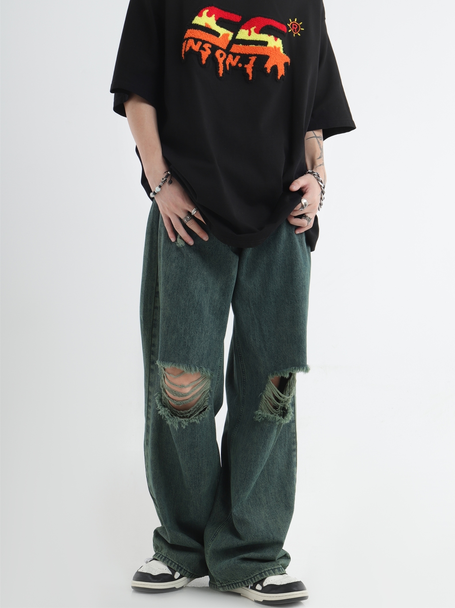 個性的 パンツ ズボン ロング丈 ストレート ワイド ファスナー ポケット 薄手 シンプル カジュアル 大人 おしゃれ かっこいい レトロ こなれ感 ラフ メンズライク ボーイッシュ ルーズ 個性的