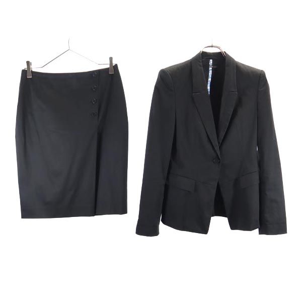 スカートスーツ 上下セットアップ US 0／4 ブラック テーパードジャケット レディース 10,842円