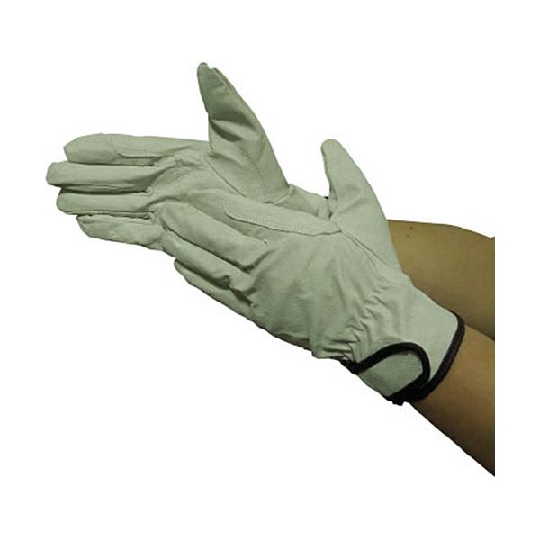 （まとめ）ユニワールド 革手工房 豚クレスト 当付マジック L 9510-L 1双 [x5セット]