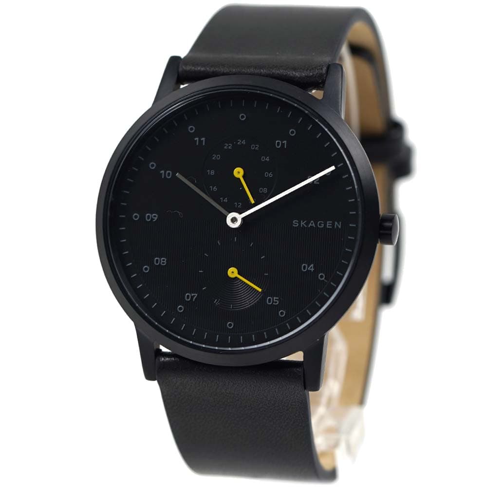 スカーゲン 腕時計 メンズ クリストファー スモールセコンド 24時間計 ブラック KRISTOFFER SKAGEN SKW6499