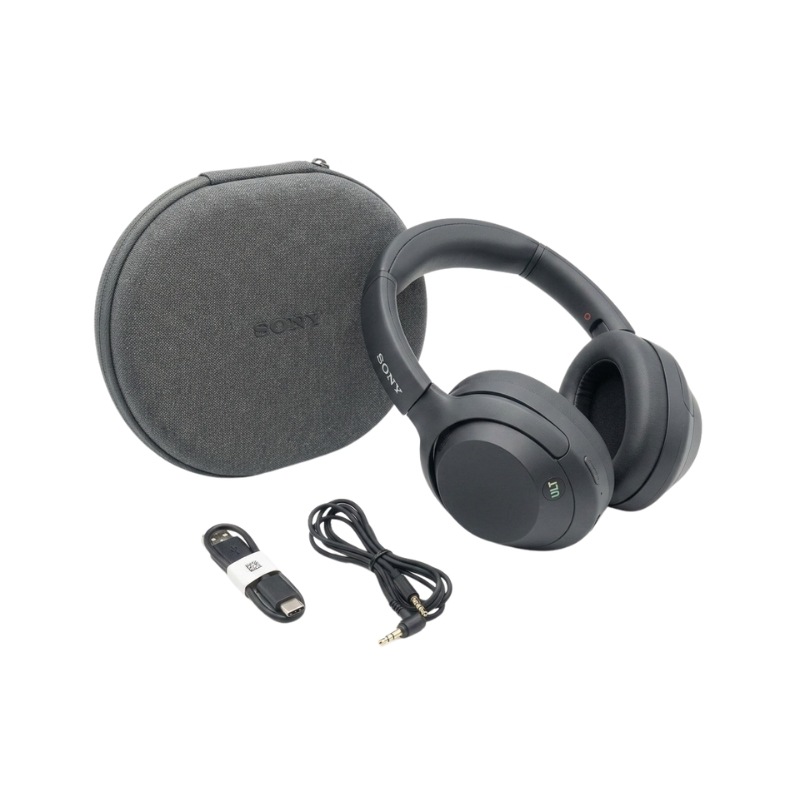 【中古 動作確認済】 SONY ワイヤレスノイズキャンセリングステレオヘッドホン WH-ULT900N ブラック WHULT900N BC