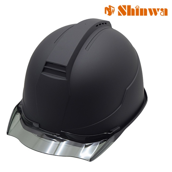 ヘルメット 進和化学 ss22fsv ブラック 工事用 現場用 現場 遮熱 熱中症 シールド 作業 仕事 作業用 通気 防災 マット マット塗装 つや消し