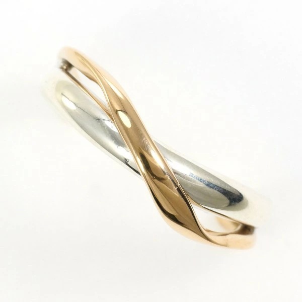 4℃ K10YG シルバー リング 指輪 8号 総重量約2.2g ジュエリー 中古