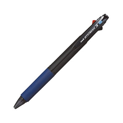 三菱鉛筆 ジェットストリーム３色０．５透明ブラック SXE340005T.24