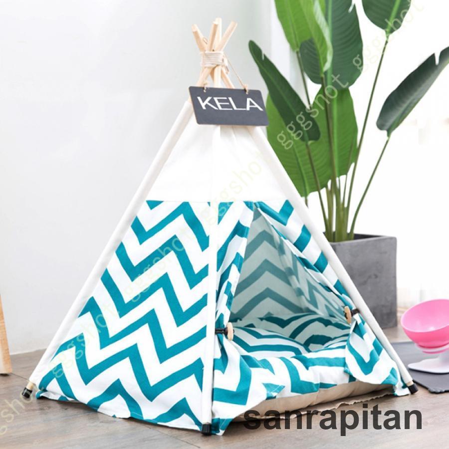 ドッグハウス ペットハウス 犬 猫 テント 耐噛み 防水 洗える 猫 犬の家 通年タイプ 春 夏 おしゃれ 無毒無味 ペットテント 犬小屋 猫小屋 通気性 柔らか 丈夫 10,130円