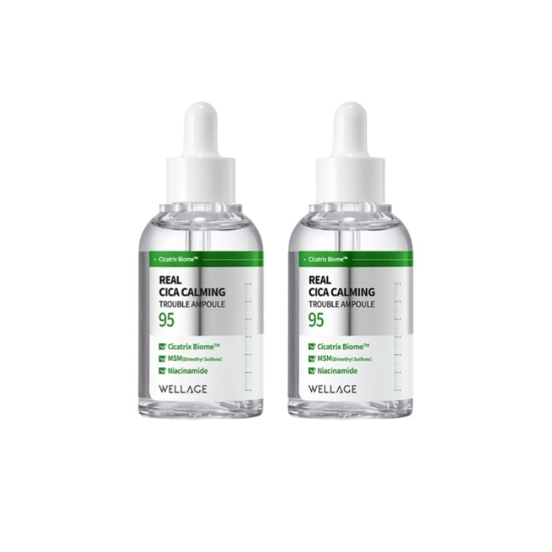 リアルシカカーミング95アンプル 50ml×2本 / ニキビ・赤み・敏感肌に 高濃度美容液 韓国コスメ 正規品