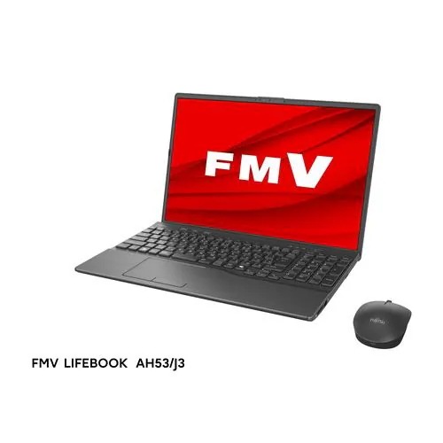 富士通 ノートパソコン FMV LIFEBOOK FMVA53J3B[16型 WUXGA Ryzen7 16GB 512GB Windows 11 Office H&B ブライトブラック]