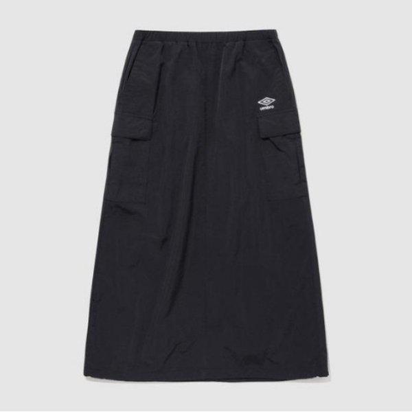 パンツ NQK UQ122CSK31-BLK ポップラッシュ ウィメンズ ロング カーゴ スカート / BLACK