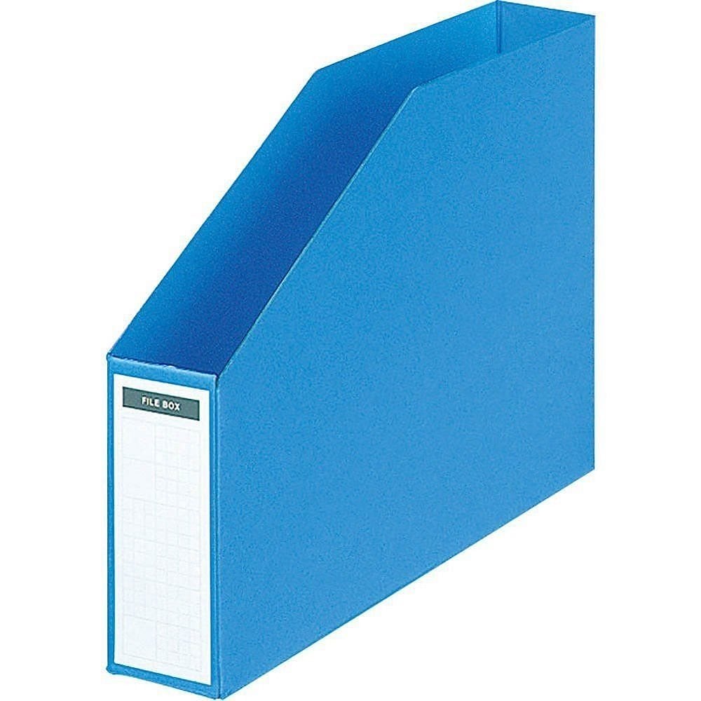 （まとめ買い）ファイルボックス A4 横 50mm 青 フ-M456NB [x5]