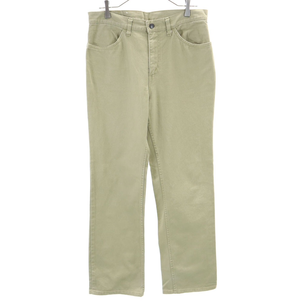 80s 日本製 518-1024 ヴィンテージ ストレートデニムパンツ W34 ベージュ ジーパン メンズ