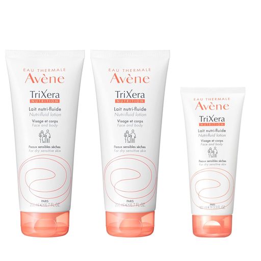 アベンヌ(Avene) トリクセラNT フルイドミルク 200mL×2本 + 100mL増量キット ボディクリーム ミルク状 アロマフローラルの香り ベビー 赤ちゃん 1ヵ月 全身用 保湿 メンズ 敏