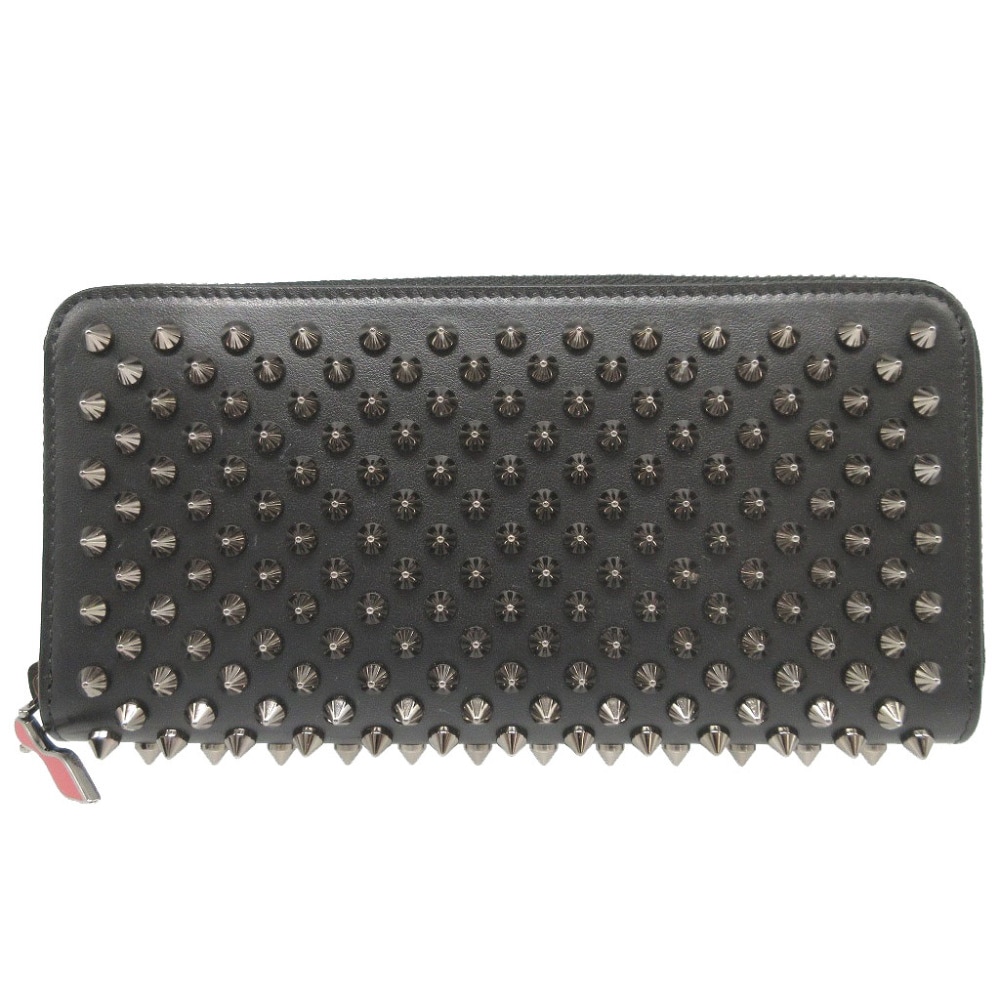新品同様 ラウンドファスナー スタッズ パネトーネ 1165044 長財布 レザー/レザー ブラック 0392【中古】 ユニセックス 27,170円