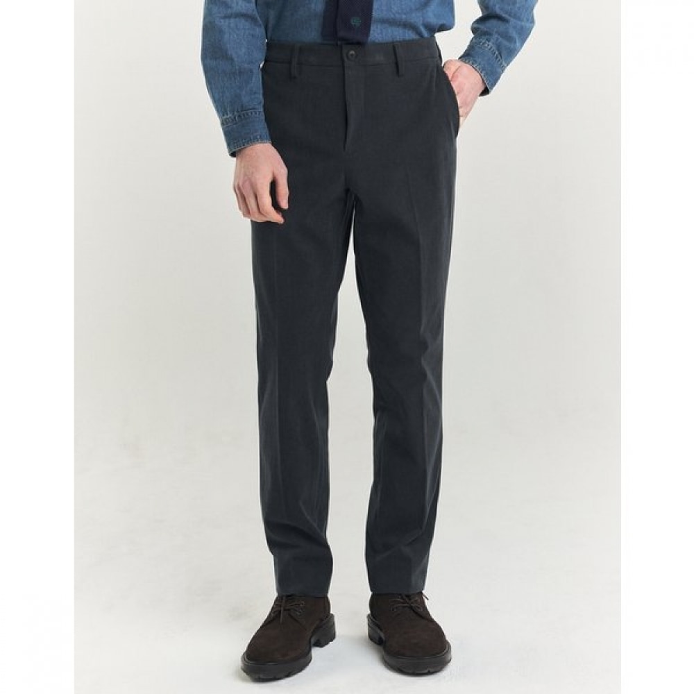 STRAIGHT グリーン ポリ コーデュロイ セットアップ パンツ HZPA4D402E3