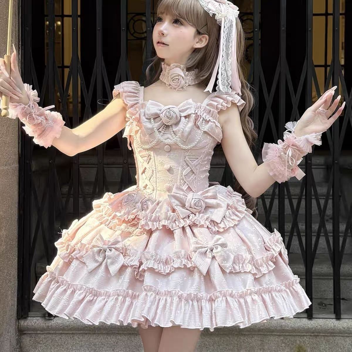 【3日出荷】ロリータドレス ババルーア JSK（ジャンプスカート）フォーマルドレス ドレス プリンセスロリータドレス アイドル衣装 ロリータ