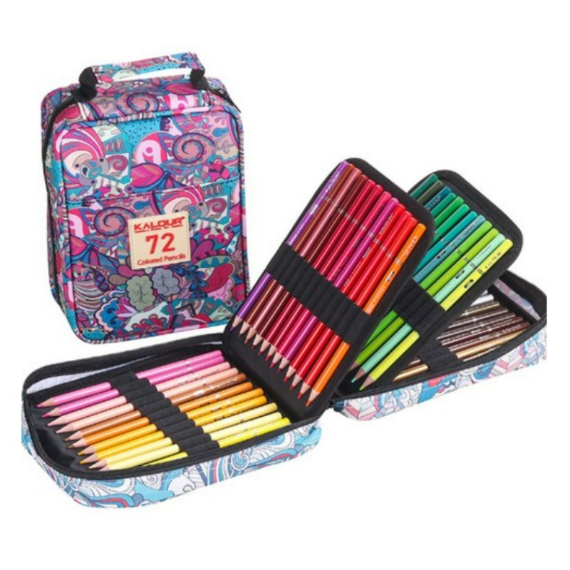 カルーア油性色鉛筆+ポーチ 専門家用 美術 入試用 大人用