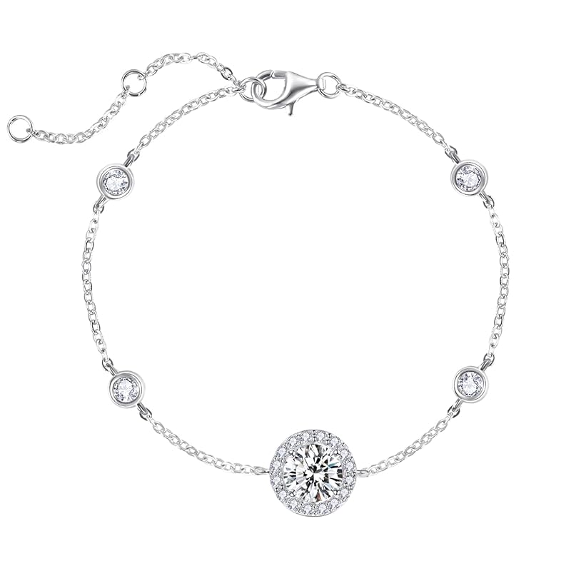 【国内即発】ブレスレット レディース 「煌き星」 大粒 ジルコニア ジュエリー シルバーブレスレット クリスマス ホワイトデー 誕生日 記念日 プレゼント ギフトラッピング付き