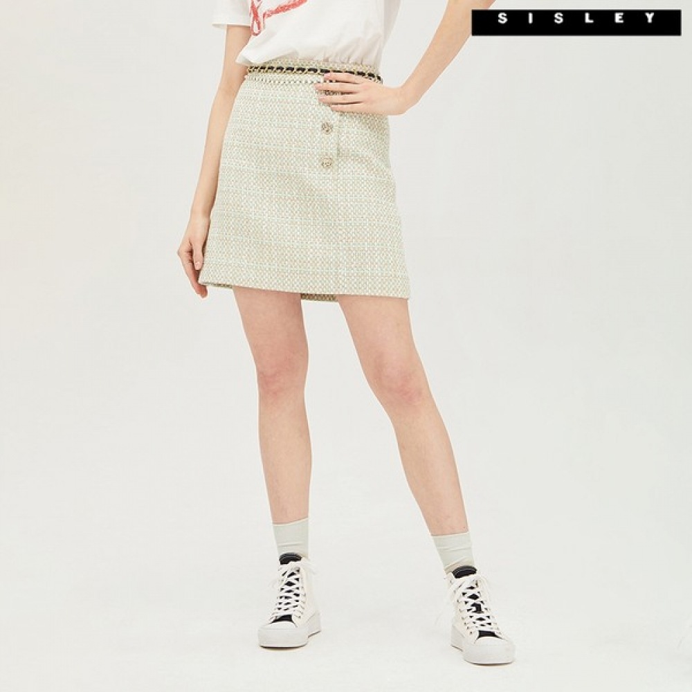 (シスレー) シスレーサンディツイードミニスカート SASK05111_MT