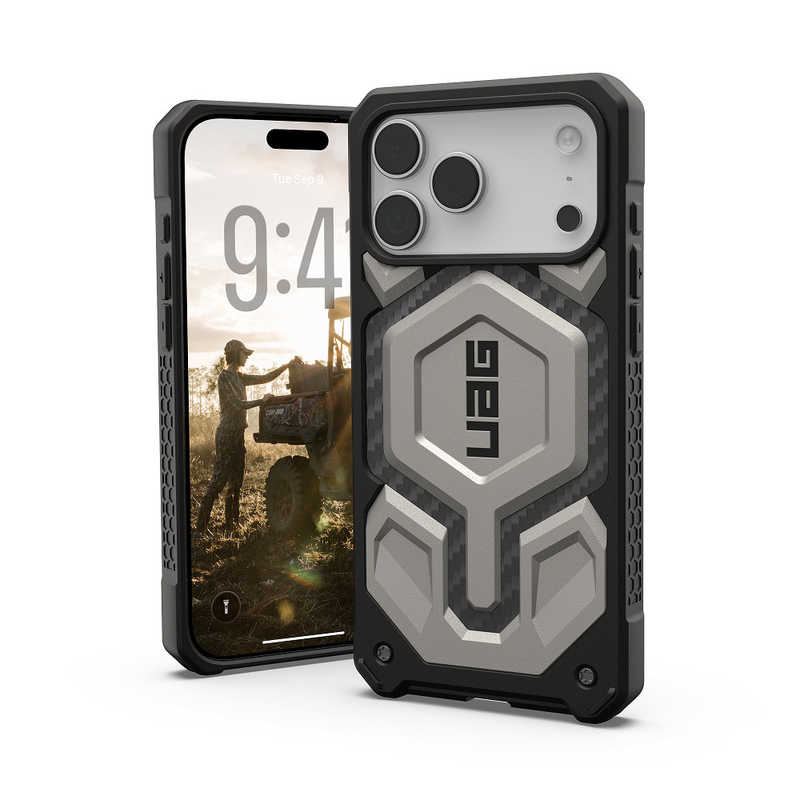 UAG　iPhone 17 Pro Max用 MagSafe対応 MONARCH PRO(チタン)　UAG-IPH25LA-PMS-TI