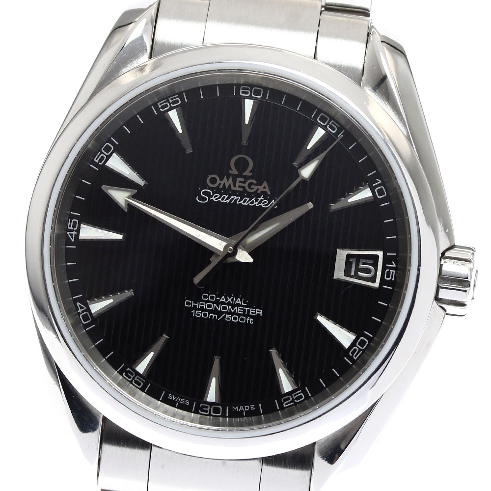 オメガ OMEGA 231.10.39.21.01.001 シーマスター アクアテラ デイト コーアクシャル 自動巻き メンズ _898763【中古】