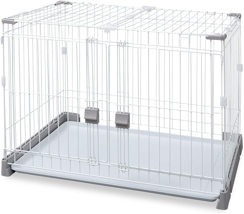 アイリスオーヤマ お掃除楽ちんサークル 屋根セット 仕切なし グレーベージュ ペット用 幅87×高61.6cm 7,344円