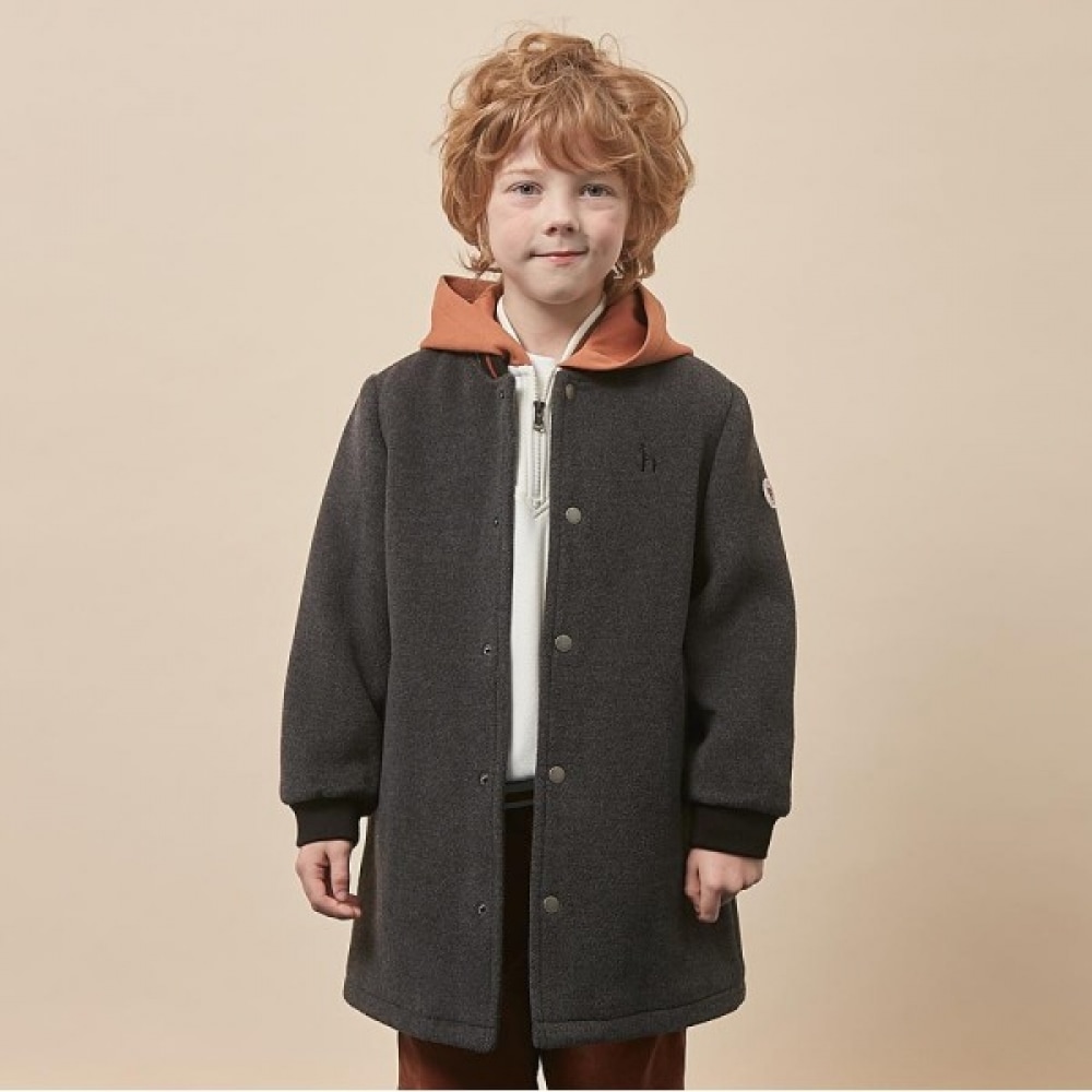 ヘジスキッズ パディングコート_グレー(HTW11CC04M_GY)