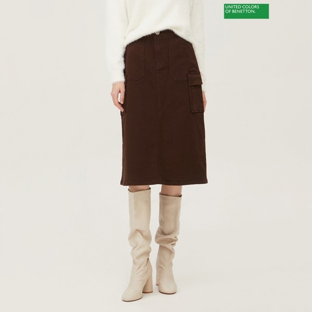[ベネトン] ベネトンカーゴ H ラインスカート BASKE1361_BR