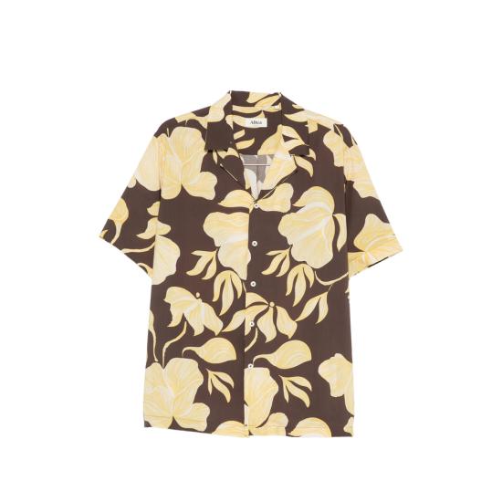 ALTEA Men Shirts 2654065 38 BROWN YELLOW