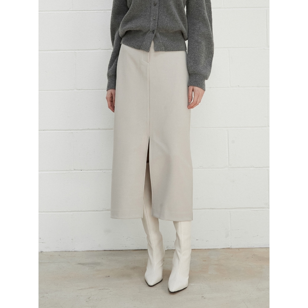 ouieレーヨンスリットロングスカート3カラーOU757